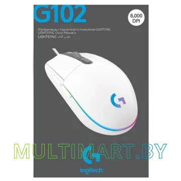 Игровая мышь Logitech G102 Lightsync (белый) картинка 6